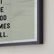 "let the good times roll" - Art Print in stone by Morgan Kendall - Frame Close-up
