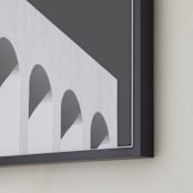 "Arches in black and white" - Art Print in Black and White by Alaric Yanos - Frame Close-up