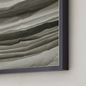 "Stratum" - Art Print in Charcoal by Shannon Kohn - Frame Close-up