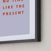 "The Present" - Art Print in Lavender Mist by Angela Garrick - Frame Close-up