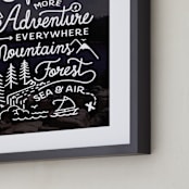 "Explore More" - Art Print in Dusk by Dawn Jasper - Frame Close-up