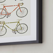 "vintage bike" - Art Print in Linen by Daily Design Co - Frame Close-up
