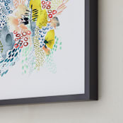 "Desert Patterns" - Art Print in Citron by Kara Aina - Frame Close-up