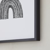 "Rainbow in Black & White" - Art Print in Greyscale by Mellani DeJesus - Frame Close-up