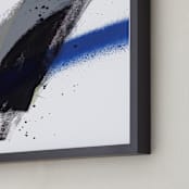"Study 32" - Art Print in Black, white and blue by Jaime Derringer - Frame Close-up