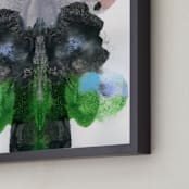 "Beneath" - Art Print in green grass by Lauren Packard - Frame Close-up