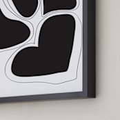 "Different Love" - Art Print in Love Deep Black by Kisco Print Shop - Frame Close-up