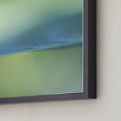 "Cool Blues" - Art Print in Turquoise Blue by Lynn Lehto - Frame Close-up