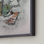 "Haberdasher" - Art Print in White by Misty Hughes - Frame Close-up