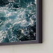 "Mermaid Tail" - Art Print in Ultra Teal by Carole Crohan - CaroleeXpressions - Frame Close-up