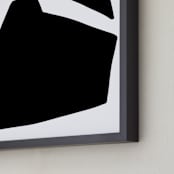"Magnetic Field 2" - Art Print in Black and White by Jaime Derringer - Frame Close-up