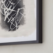 "Cameo" - Art Print in Black by Misty Hughes - Frame Close-up