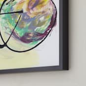 "Utopia" - Art Print in Yellow by Misty Hughes - Frame Close-up
