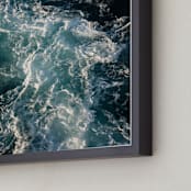 "Mermaid Bod" - Art Print in Ultra Teal by Carole Crohan - CaroleeXpressions - Frame Close-up