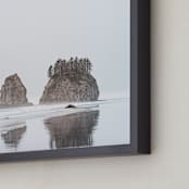 "Rocky Reflections" - Art Print in Alice Blue by LindseyErin - Frame Close-up