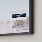 "Prada" - Art Print in Alice Blue by LindseyErin - Frame Close-up