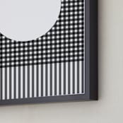 "Moon Beam " - Art Print in Asphalt by Kisco Print Shop - Frame Close-up