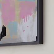 "Waking " - Art Print in Neutral Splash by Colleen Ehrlich - Frame Close-up