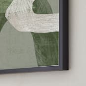 "Saged Presence I" - Art Print in Sagey Celadon by Tanya Lee Design - Frame Close-up