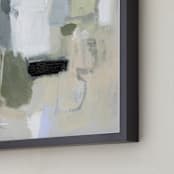 "Breeze of White Jasmine" - Art Print in Warm Gray by Shina Choi - Frame Close-up