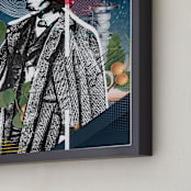 "Thinking Man" - Art Print in Paper Beige by Augusto Paolo Bringas Dizon - Frame Close-up