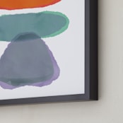 "Totem-Child" - Art Print in Purple Hydrangea by Maggie Ramirez Burns - Frame Close-up