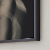 "Flower Dance I" - Art Print in taupe by Johanna Phillips Huuva - Frame Close-up