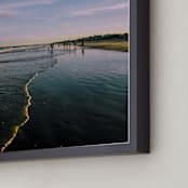 "Folly Beach" - Art Print in Ocean on the Sand by Kate Baird - Frame Close-up