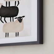 "I got your back" - Art Print in Wool by Maja Cunningham - Frame Close-up