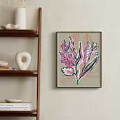 "Radiant Growth Tropical Botanical" - Art Print in Growing Green by Nikkita Cohoon - In a Room