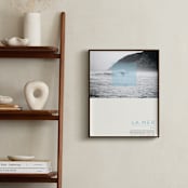 "La Mer" - Art Print in Sea Blue by WHALEN - In a Room