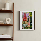 "Squirrels Van Gogh Inspired" - Art Print in Colorful by Andy Mars - In a Room
