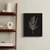 "Painted Flowers II" - Art Print in Almost Black by Leanne Friedberg - In a Room