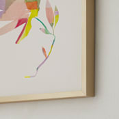 "Botanical Burst I" - Art Print in Cream by Creo Study - Frame Close-up