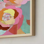 "Bursting Life" - Art Print in Prettiest Pink by cyrille gulassa - Frame Close-up