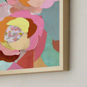 "Bursting Life" - Art Print in Prettiest Pink by cyrille gulassa - Frame Close-up