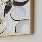 "Flatlay Lemon Study" - Art Print in Bright White by Kinga Subject - Frame Close-up