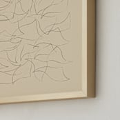 "Flock" - Art Print in Sand by Yohaku Oshima - Frame Close-up