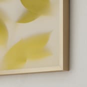 "Clarity" - Art Print in Lemon by Karen Kardatzke - Frame Close-up