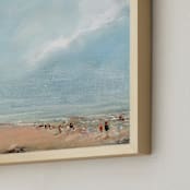 "Rocky Beach" - Art Print in Sky by Lindsay Megahed - Frame Close-up