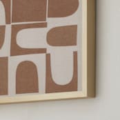 "Arches" - Art Print in Cappucino Brown by Alisa Galitsyna - Frame Close-up