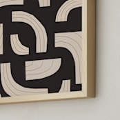 "rhythm" - Art Print in Licorice Black by Alisa Galitsyna - Frame Close-up