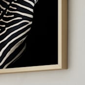 "Night Stripes" - Art Print in Dusty White by David Michuki - Frame Close-up