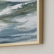 "Spring Freshet" - Art Print in Smokey Blue by Karen Kaul - Frame Close-up