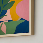 "Spring Rising" - Art Print in Precious Pink by cyrille gulassa - Frame Close-up