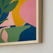 "Spring Rising" - Art Print in Precious Pink by cyrille gulassa - Frame Close-up
