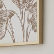 "Bird of Paradise" - Art Print in Clay by Lissabeth Anglin - Frame Close-up