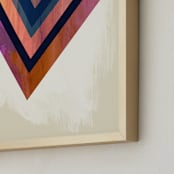 "Geo Point" - Art Print in Jewel by Field and Sky - Frame Close-up