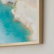 "Dive In" - Art Print in Aqua by Courtney Crane - Frame Close-up