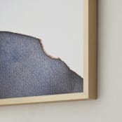 "Moon Tides II" - Art Print in Cosmic Indigo by Eloise Bound - Frame Close-up